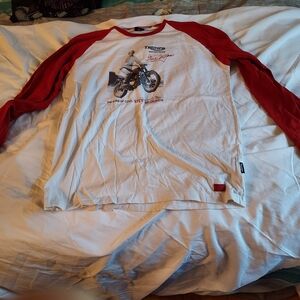 Triumph Red and White Steve McQueen Men's Shirt